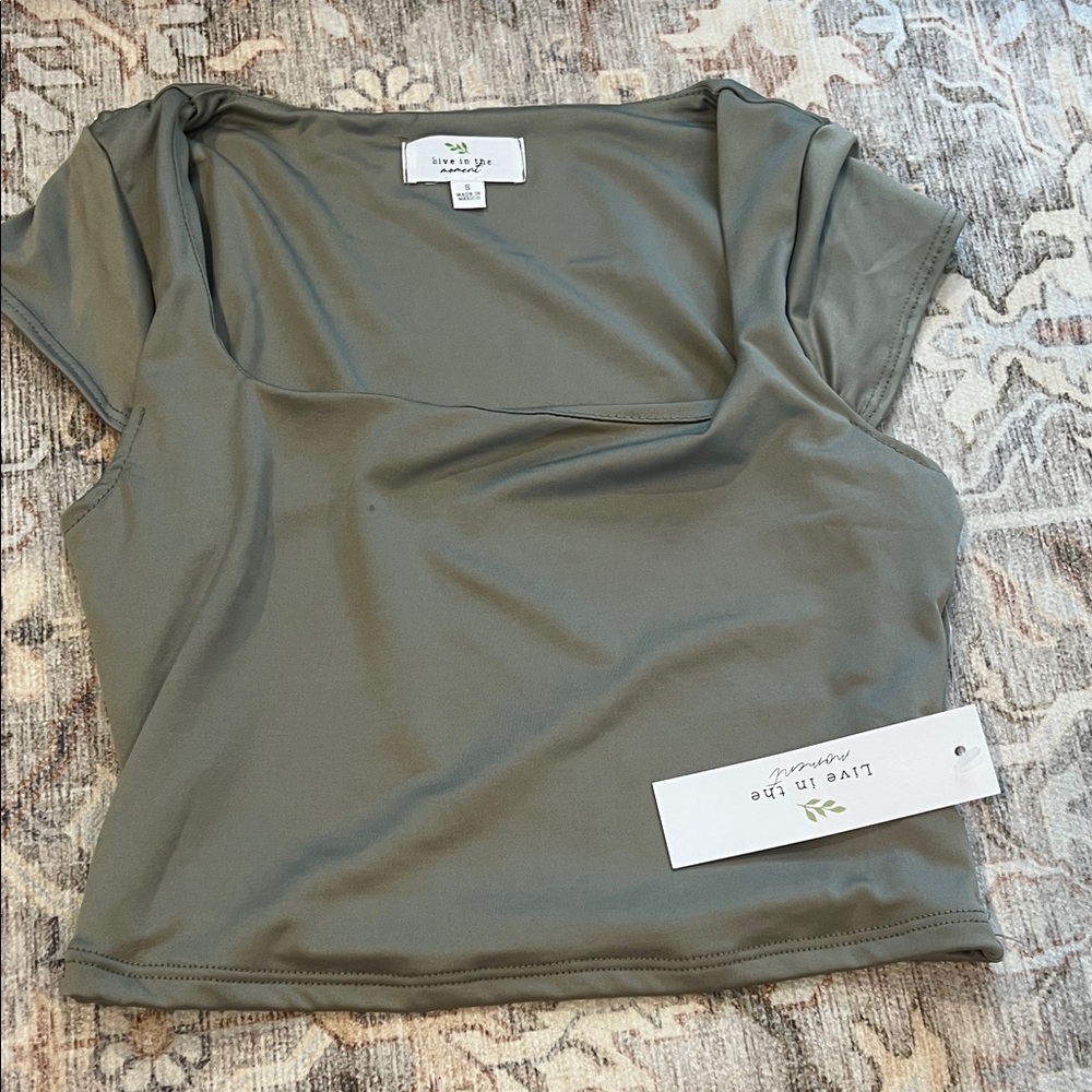 Live By The Olive Green Women's Blouse